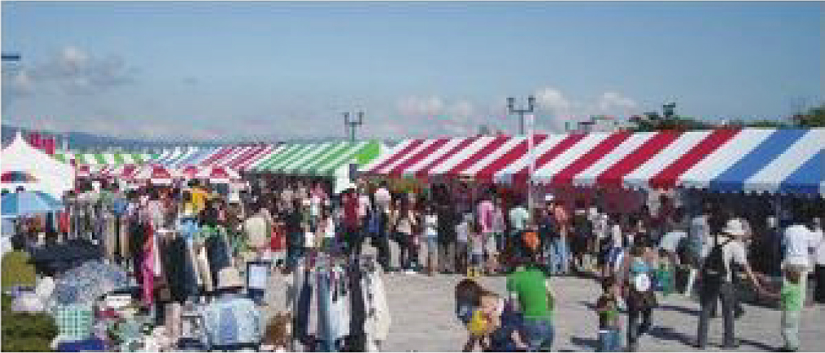 集会用テント・ストライプ